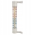 VERGIONIC Termometr okienny biały PRZYKLEJANY DUŻY 26,5 cm
